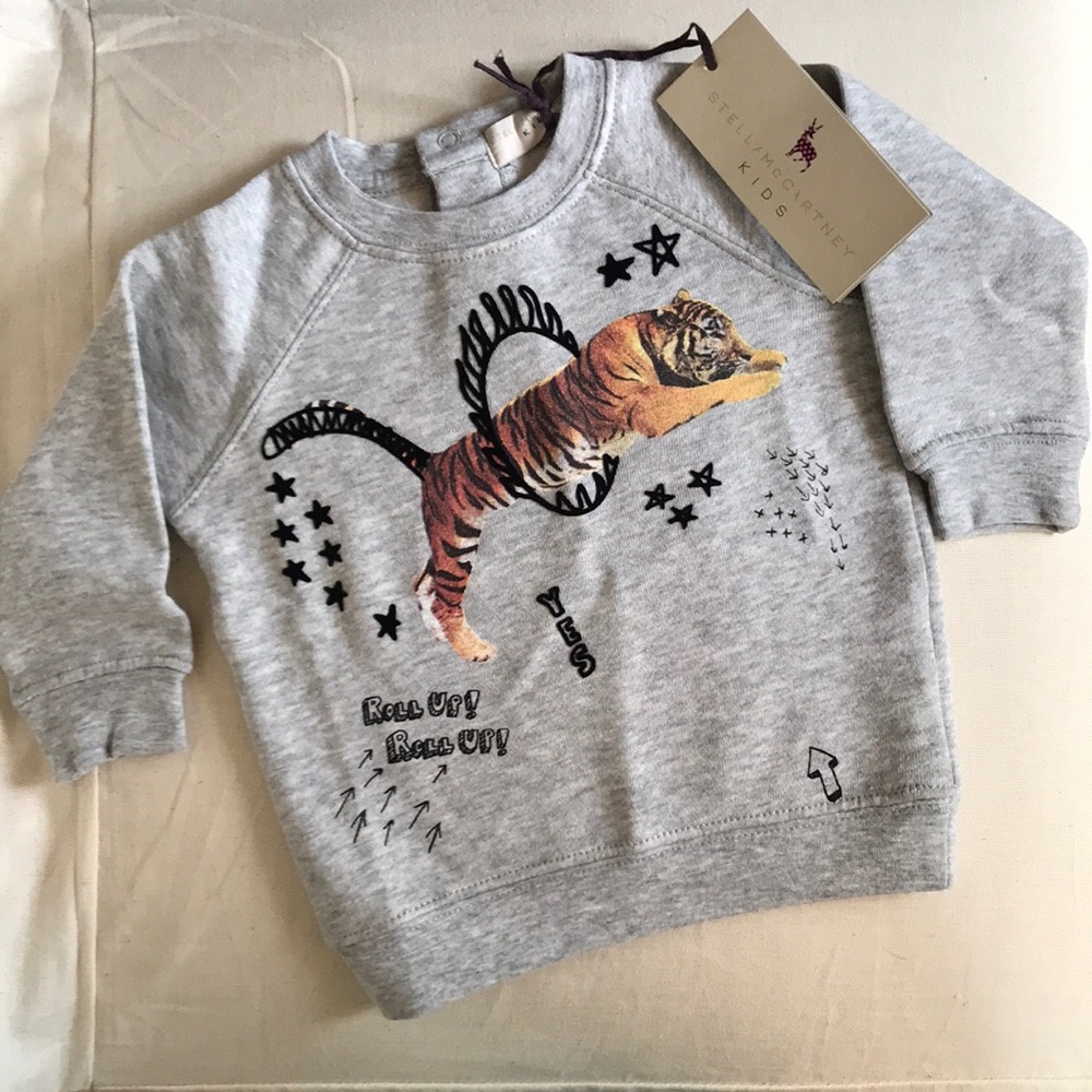 NWT Stella McCartney kids sweatshirt size 6 months